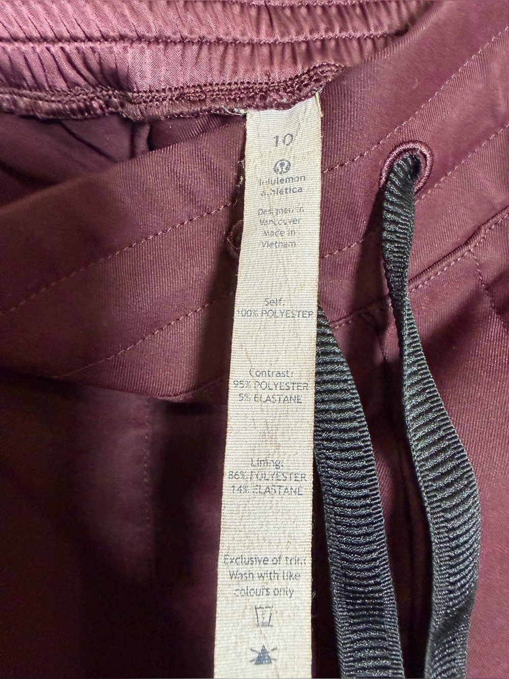 Lululemon &go Take You There Trouser Burgundy Size 10 - Picture 5 of 5